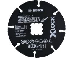 BOSCH Doorslijpschijf X-Lock Carbide Multi Wheel Ø 115 Mm