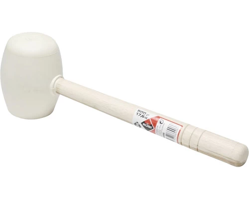 RUBI Rubber Hamer Rond 500 Gram Wit 4 RUBI Rubber Hamer Rond 500 Gram Wit - Afbeelding 2
