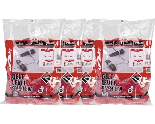 RUBI Delta Level System Clips 3 Mm 6-15 Mm, 2400 Stuks 3 RUBI Delta Level System Clips 3 Mm 6-15 Mm, 2400 Stuks