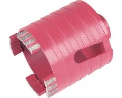 WOLFCRAFT Boorkroon Met Diamantcoating Ø 82 Mm Rood