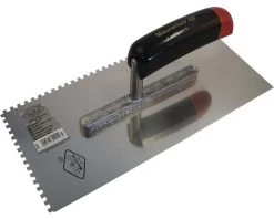 MAURERLOB Lijmspaan 4x4 Mm Getand 28x13 Cm RVS