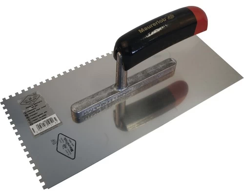 MAURERLOB Lijmspaan 4x4 Mm Getand 28x13 Cm RVS 3 MAURERLOB Lijmspaan 4x4 Mm Getand 28x13 Cm RVS