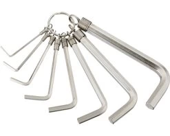 WGB Stiftsleutelset Binnenzeskant 8-delig